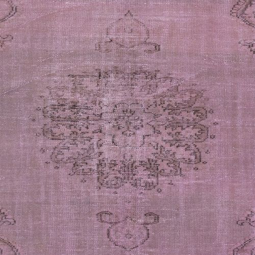 5.6x8.7 Ft Pink Handmade Turkish Area Rug For Contemporary Interiors photo 417.0