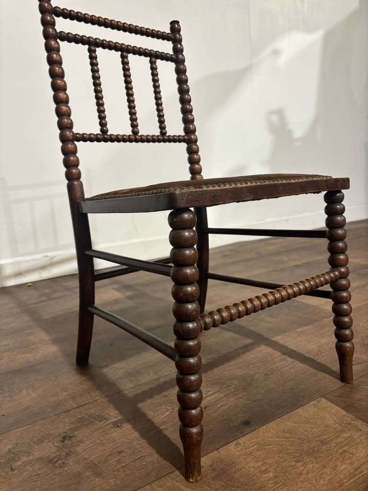 photo for sale Victorian Mahogany Bobbin Leg Child's Chair