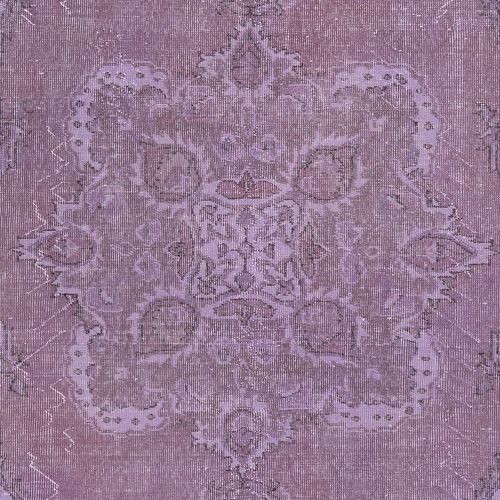 6x9.8 Ft Purple Area Rug For Modern Interiors, Hand Knotted In Turkey photo 622.0