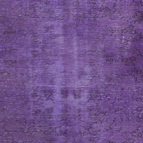 5x8.3 Ft Purple Color Handmade Wool Rug From Turkey, Great 4 Modern Interiors photo 357.0