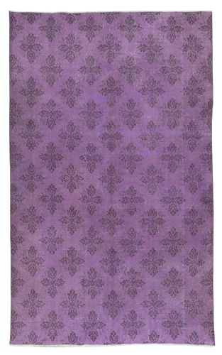 5.3x8.6 Ft Modern Floral Patterned Handmade Turkish Wool Area Rug
