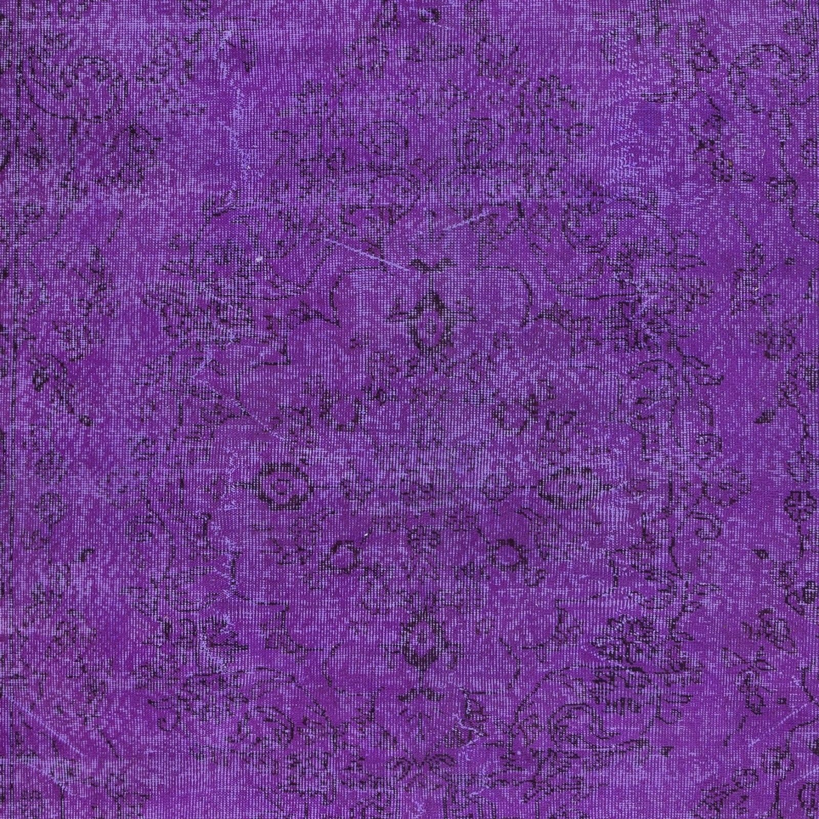 5.8x9.6 Ft Decorative Purple Area Rug For Modern Interior, Handknotted In Turkey photo 381.0
