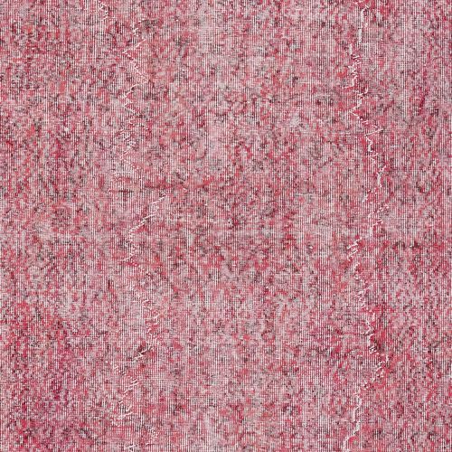 6x9.6 Ft Red Color Handmade Rug For Living Room, Shabby Chic Turkish Floor Rug photo 476.0