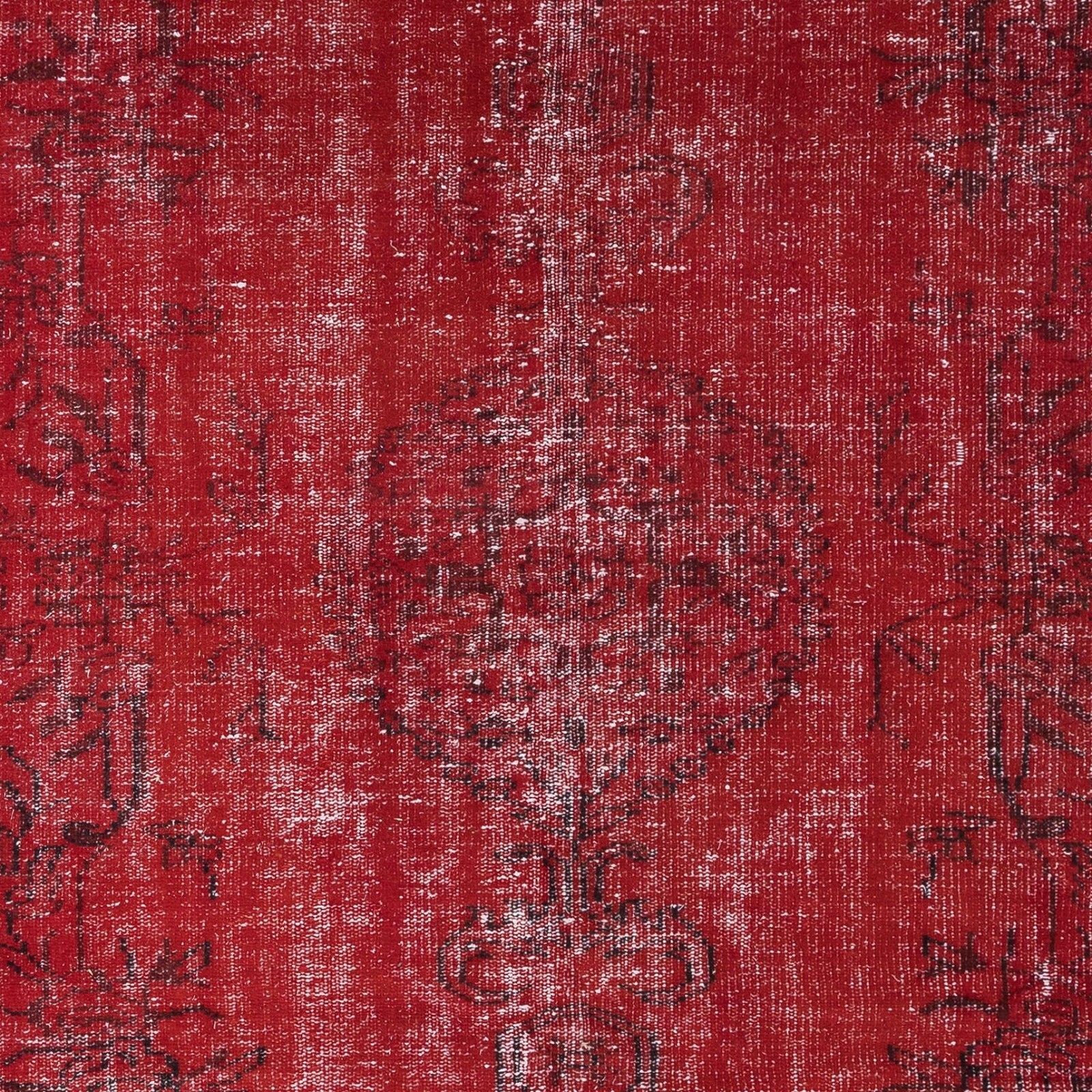 5.5x9.2 Ft Modern Area Rug In Red, Handwoven And Handknotted In Turkey photo 432.0
