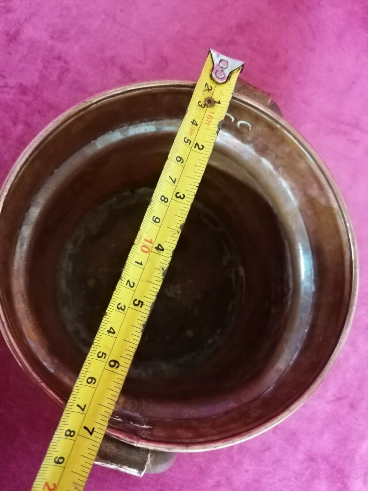 Home Decor Vintage  French Copper Ice Bucket Champagne Wine Chiller Or A Lovely Planter photo