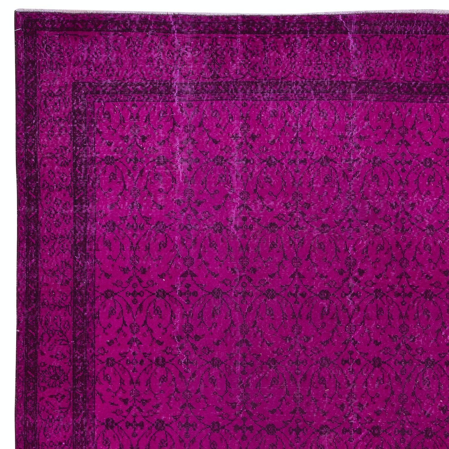 8x12 Ft Decorative Pink Large Rug For Modern Interiors, Handmade In Turkey photo Textiles