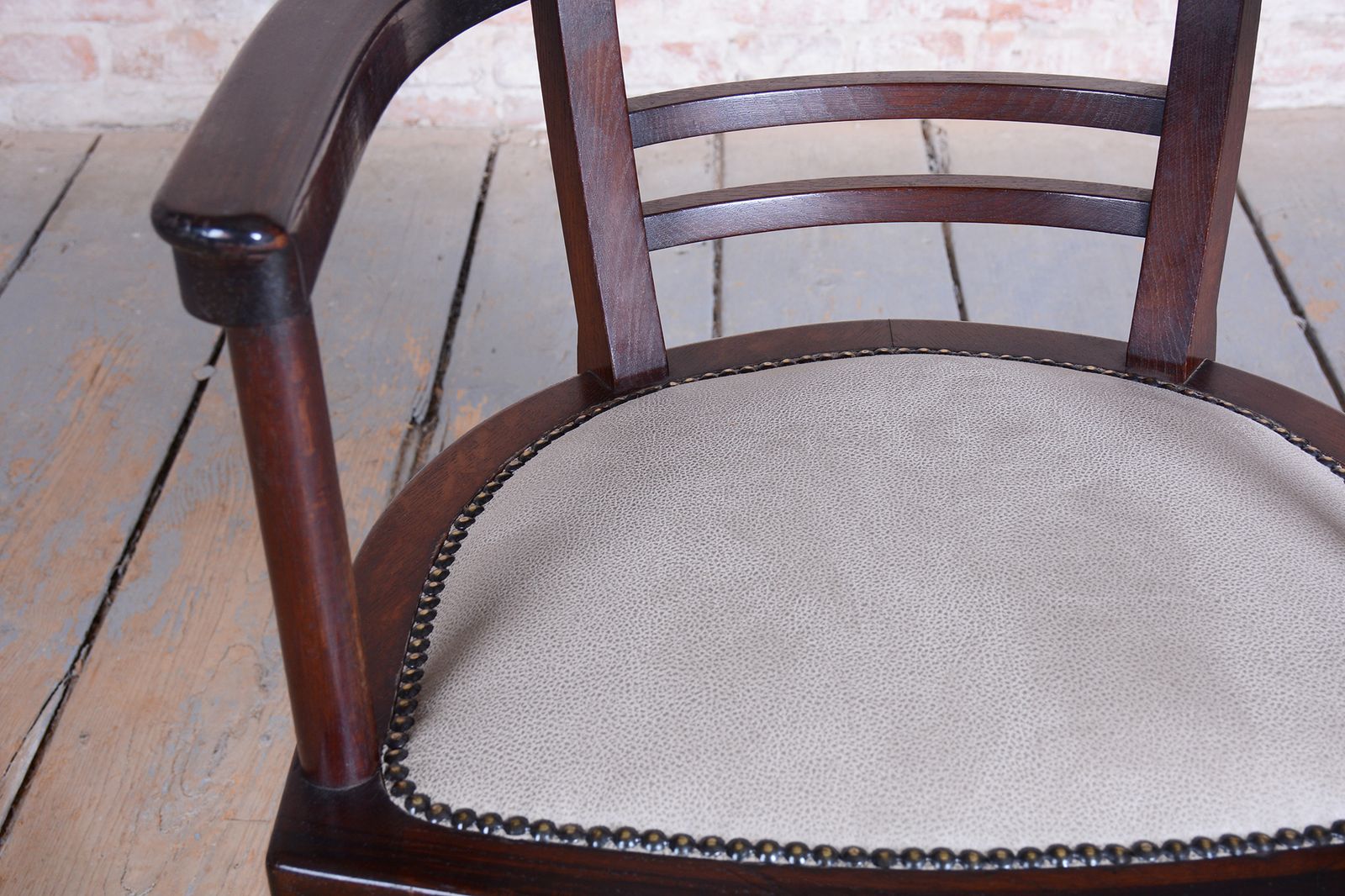 Restored Art Deco Armchair, Wien. Werkstätte, J. Hoffmann, Austria, 1910s photo vinterior