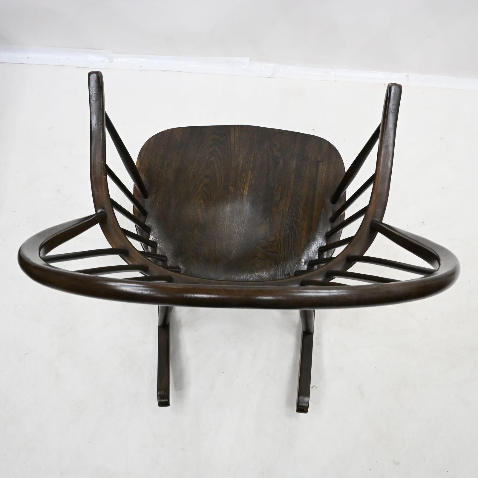 photo furniture Ercol Rocking Chair Dark Finish Model 912 Free Uk Delivery