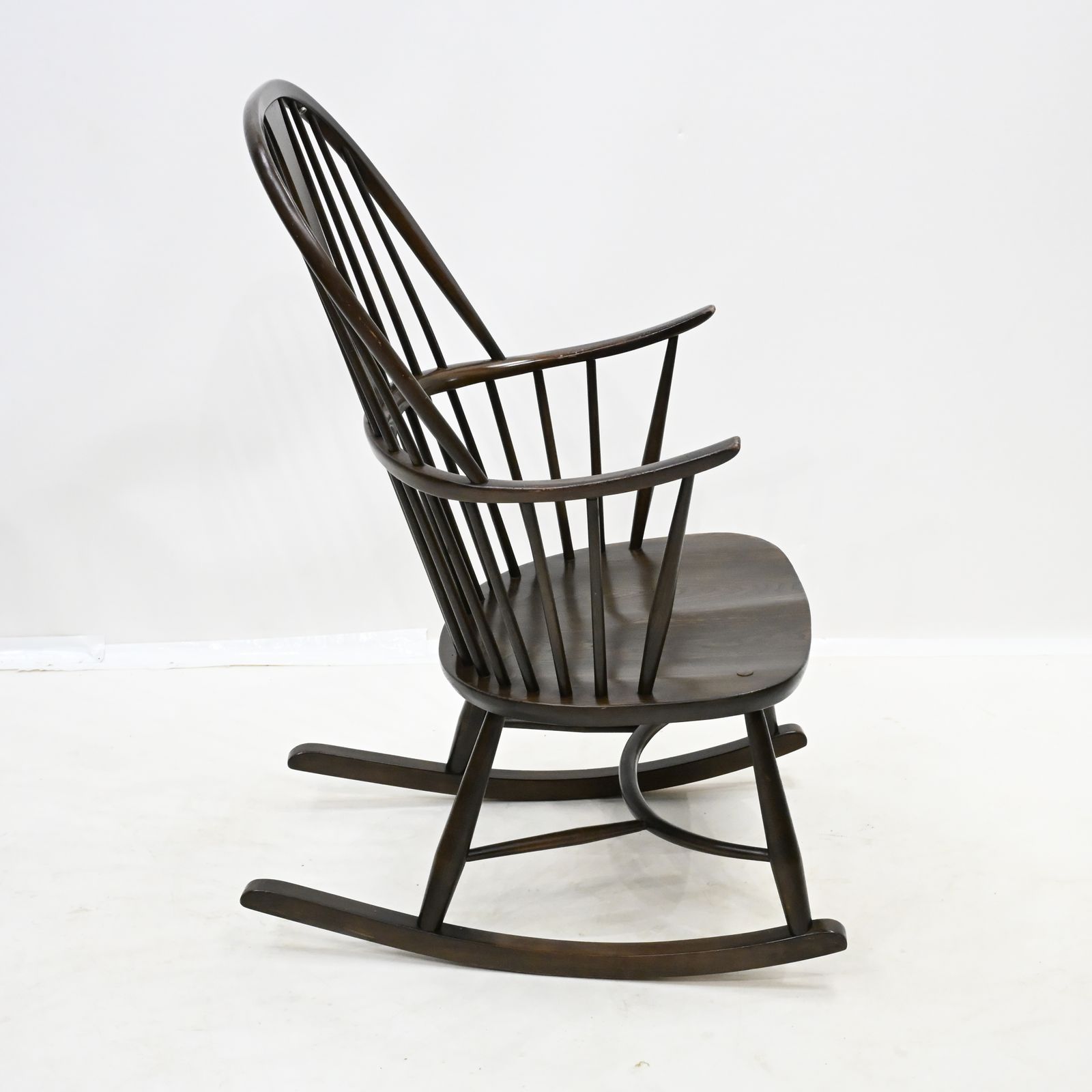 photo buy Ercol Rocking Chair Dark Finish Model 912 Free Uk Delivery
