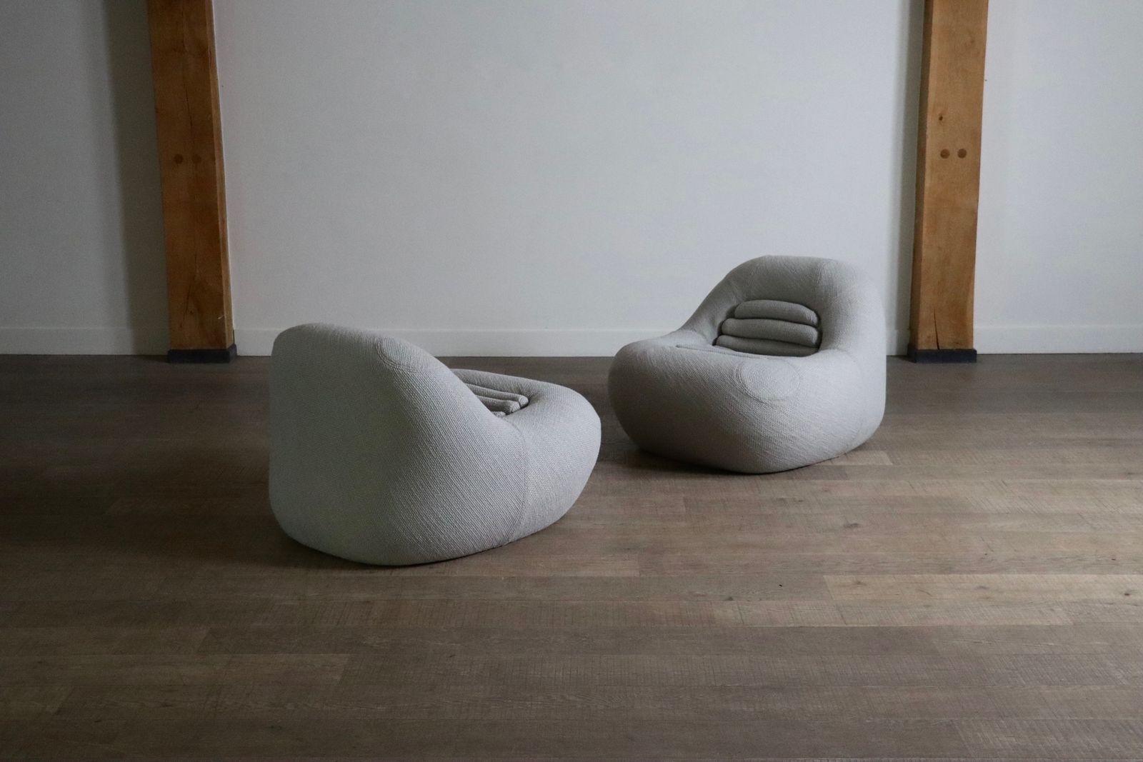 Furniture Pair Of Carrera Lounge Chairs By De Pas D’urbino & Lomazzi For Bbb Bonacina photo