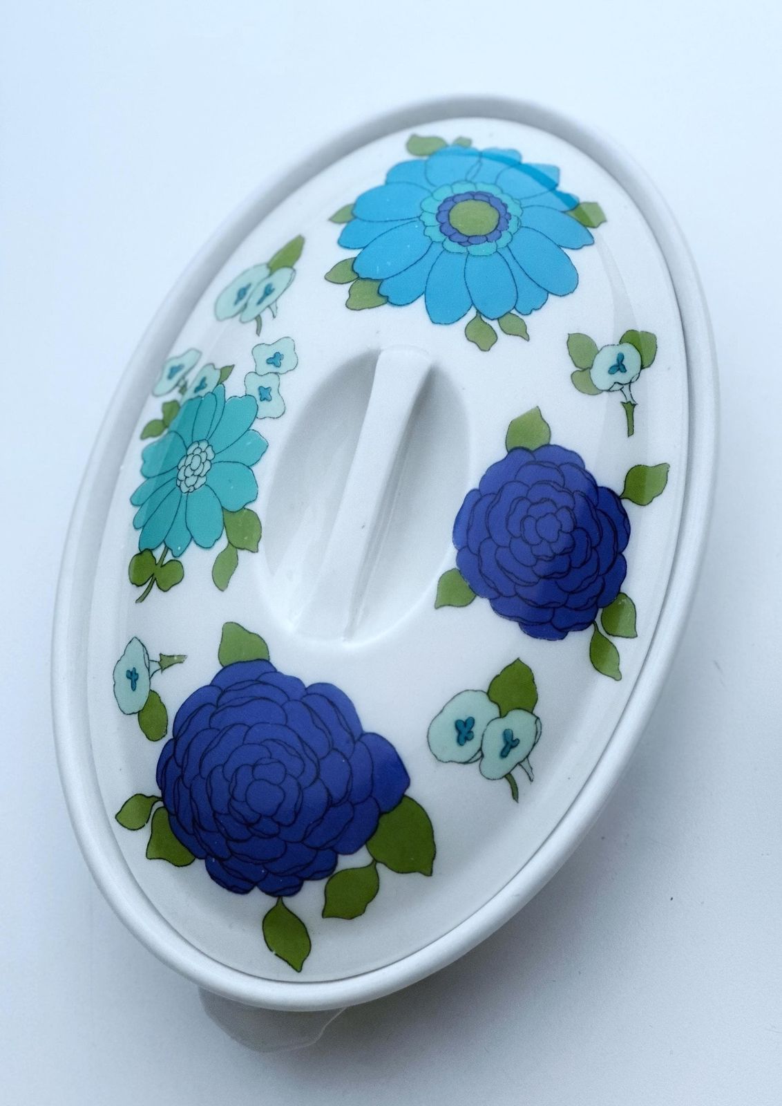 Pillivuyt French Porcelain Covered Casserole Dish 1970s With Serving Plate Rare Illustration photo for sale