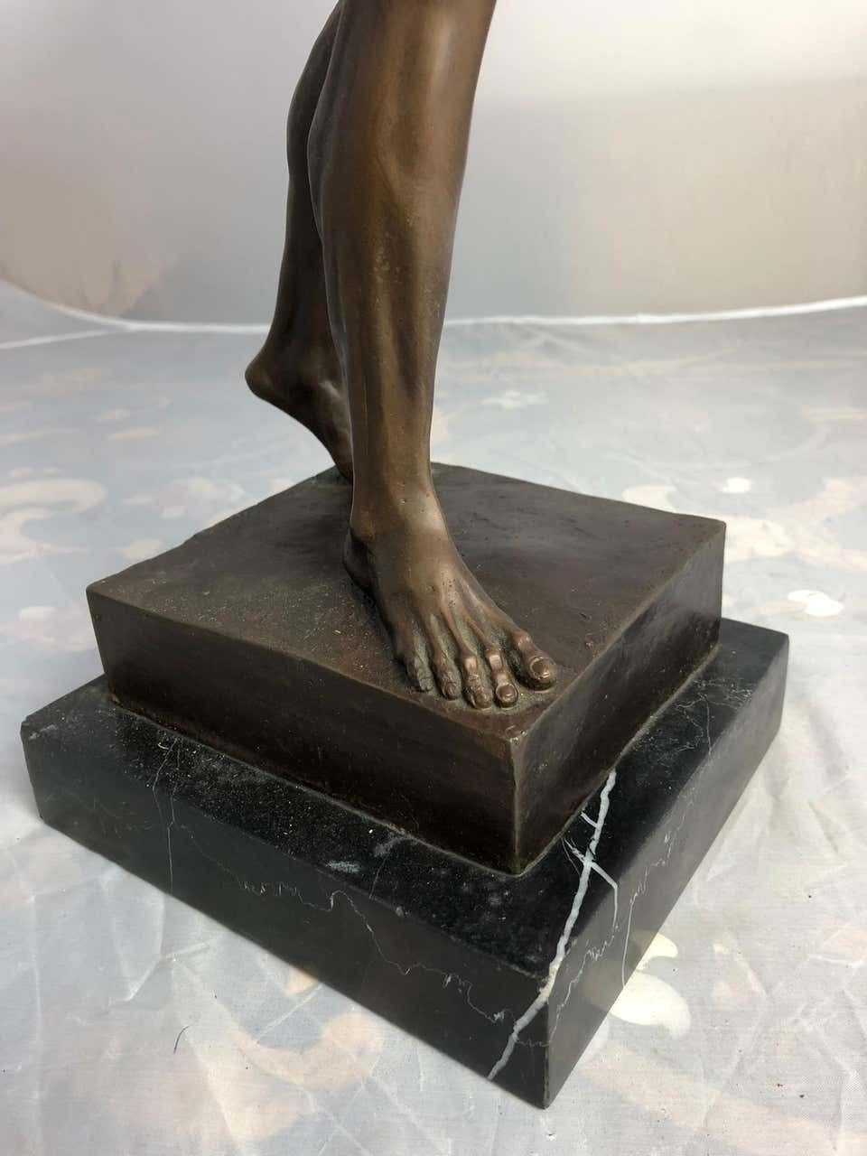 photo for sale 20th Century Bronze Statue Of Apollo The Greek God Of Archery