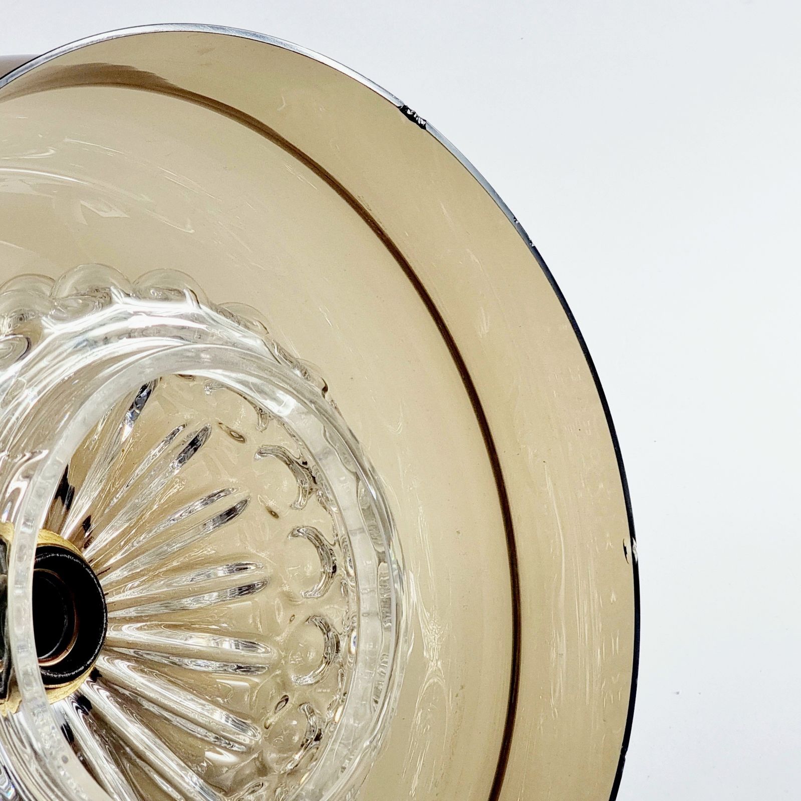 Mid Century Scandinavian Glass Ceiling Light Neptune Model By Carl Fagerlund For Orrefors, 1960s photo vintage
