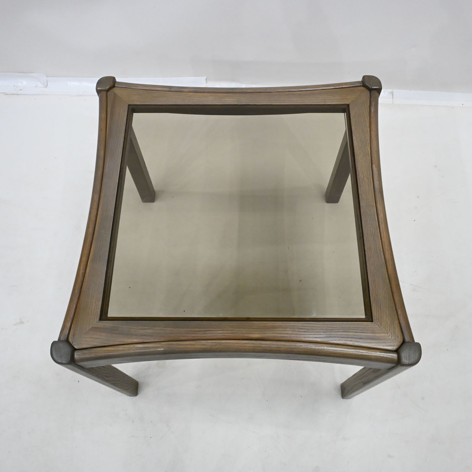 Ercol Square Glass Top Coffee Table Model 916 Free Uk Delivery photo furniture