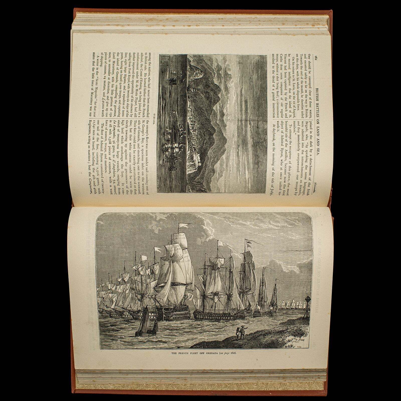 199.0 3 Vols British Battles On Land And Sea, Antique, Military Reference Book, C.1900 photo