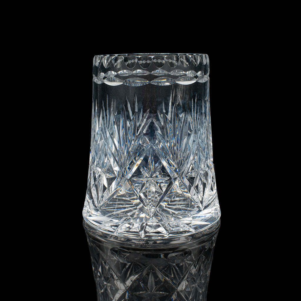 Antique Bottle Keeper, English, Cut Crystal Glass, Coaster, Edwardian, C.1910 photo Home Decor