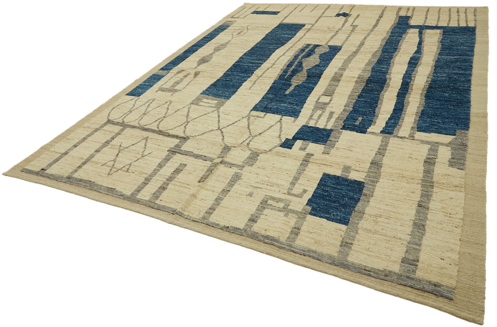 Handmade Beige Modern Tribal Rug 280 Cm X 370 Cm photo for sale