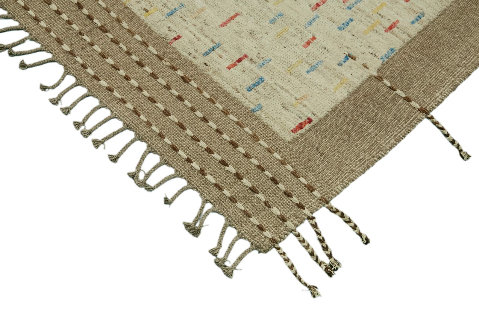 Handmade Beige Modern Tribal Rug 268 Cm X 368 Cm photo Textiles