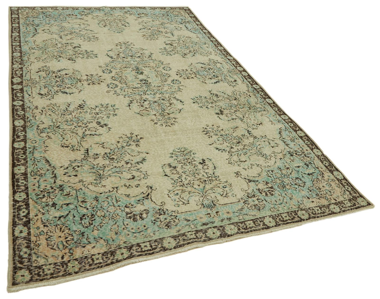 Handmade Beige Turkish Vintage Area Rug 196 Cm X 315 Cm photo furniture