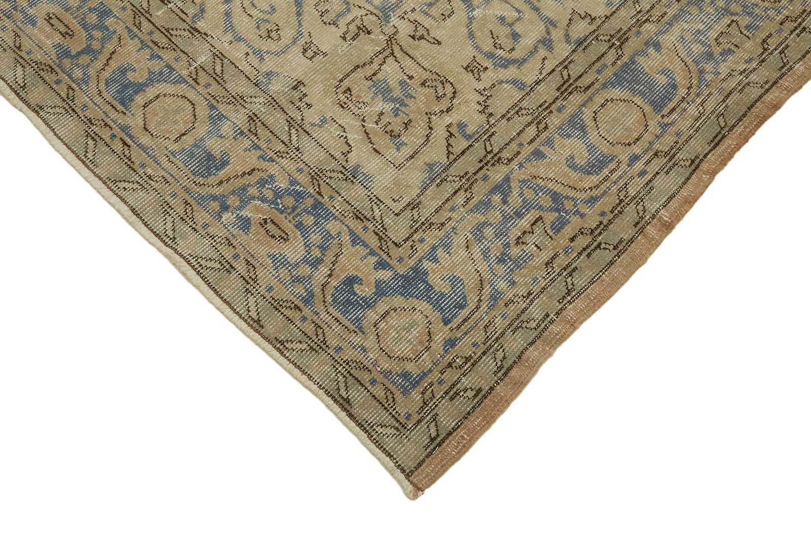 Handmade  Beige Turkish Vintage Area Rug 315 Cm X 220 Cm photo Textiles