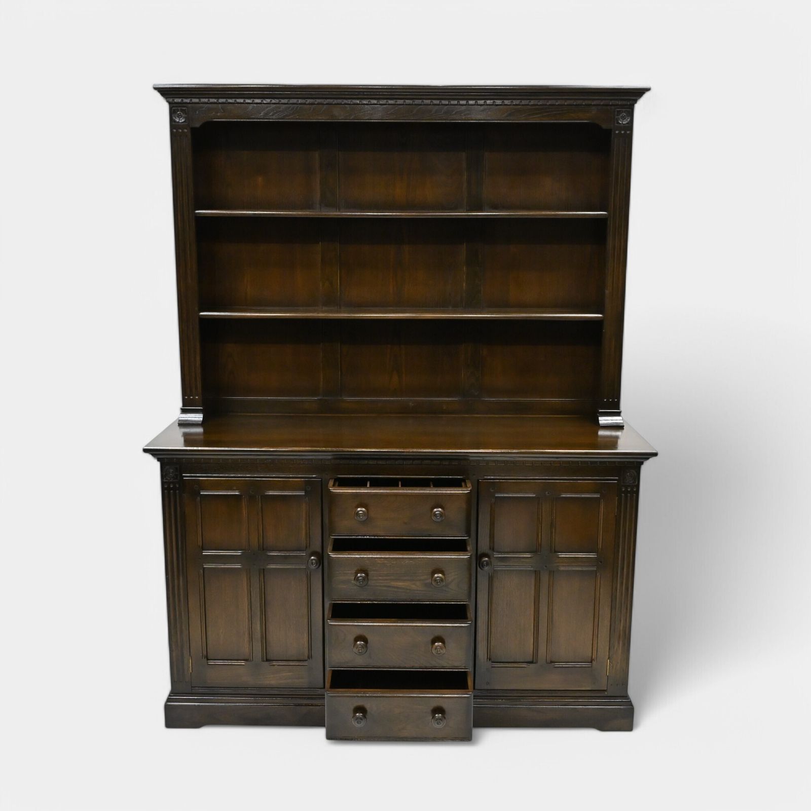 Ercol Lancaster Dining Room Dresser 4 Drawers Free Uk Delivery* photo vintage