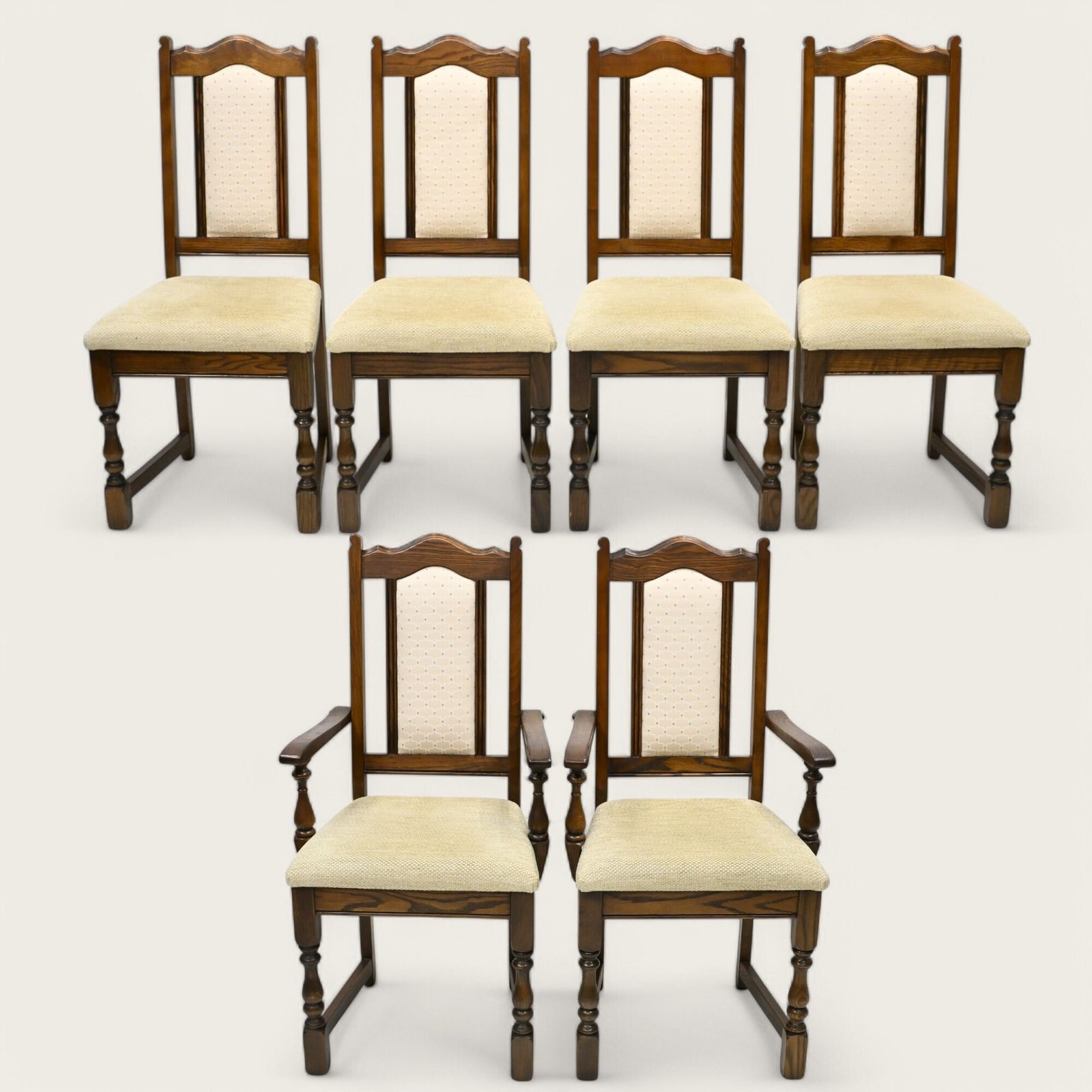 Set Of 6 Old Charm Furniture Dining Chairs Very Clean #2067 Free Uk Delivery*