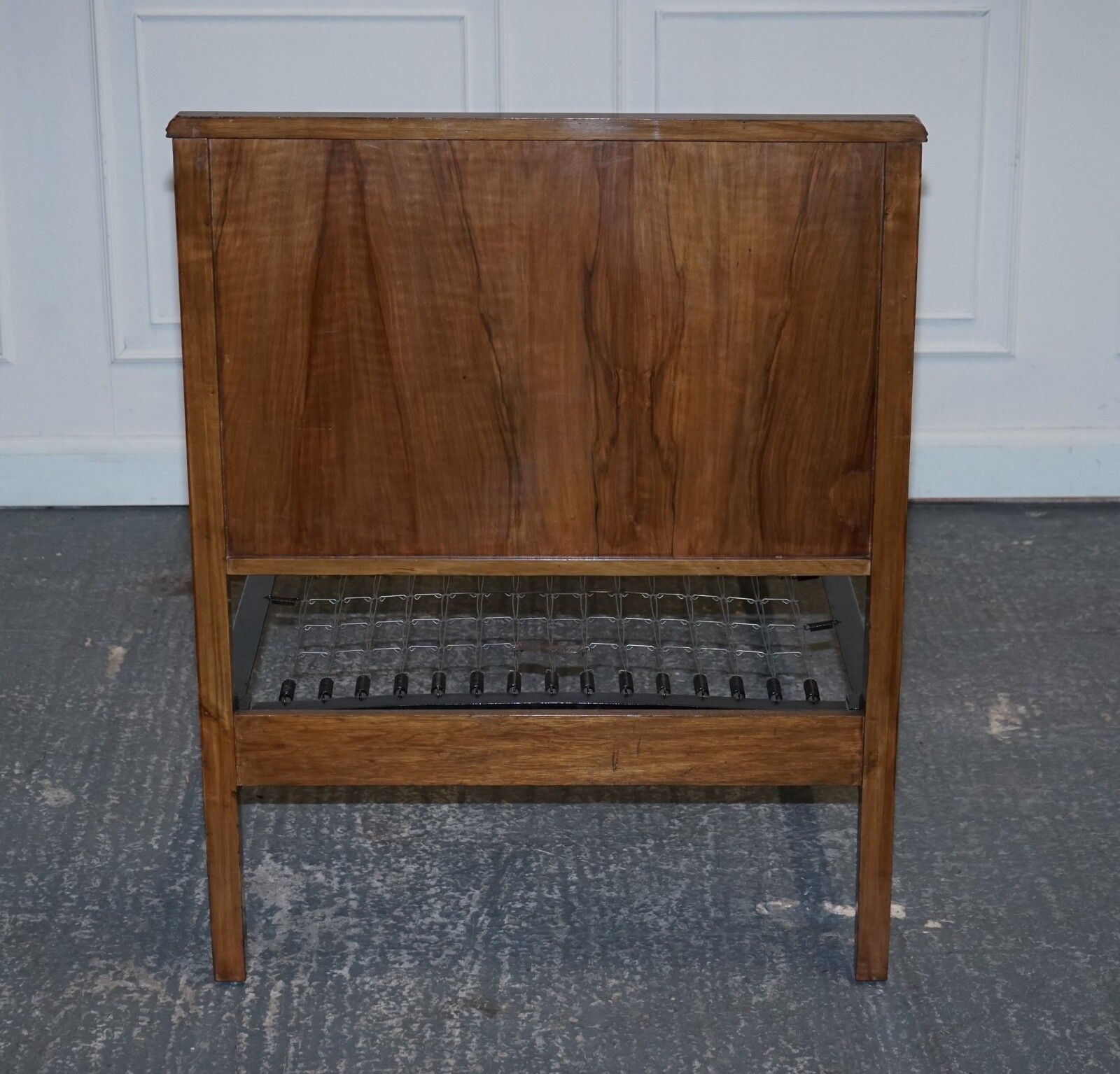 photo buy Art Deco Burr Walnut Decorative Inlaid Panels Single Bed (1/2)