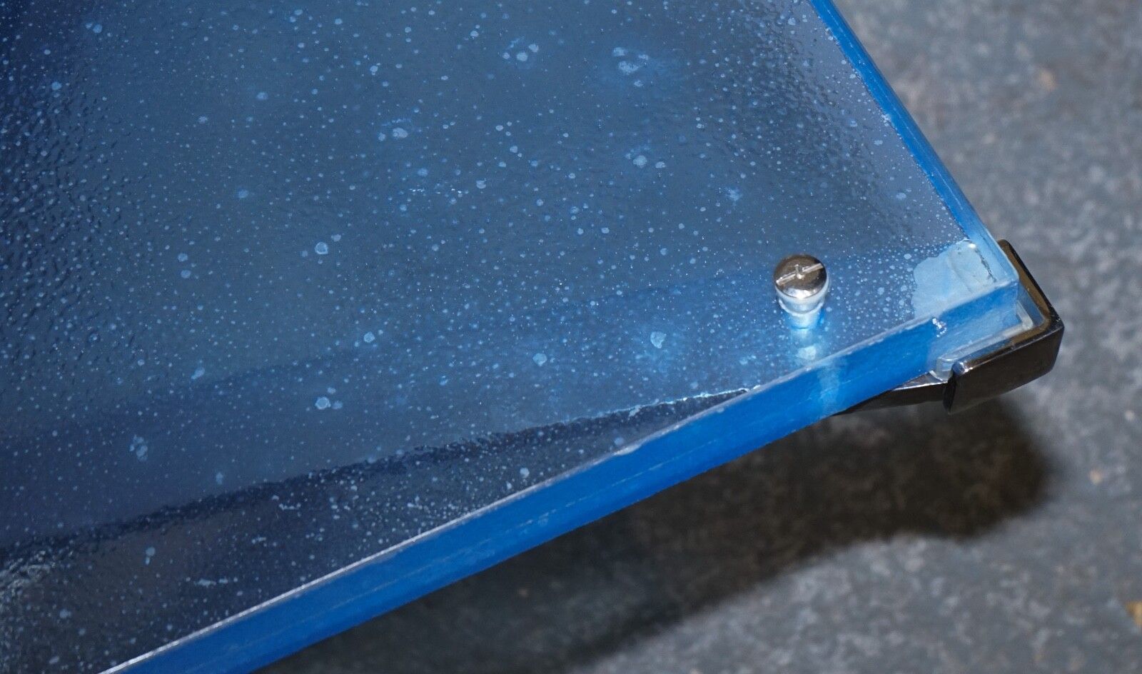 photo vinterior Rare Custom Hand Made Glass Marine Grade Stainless Steel Coffee Table By Soliart