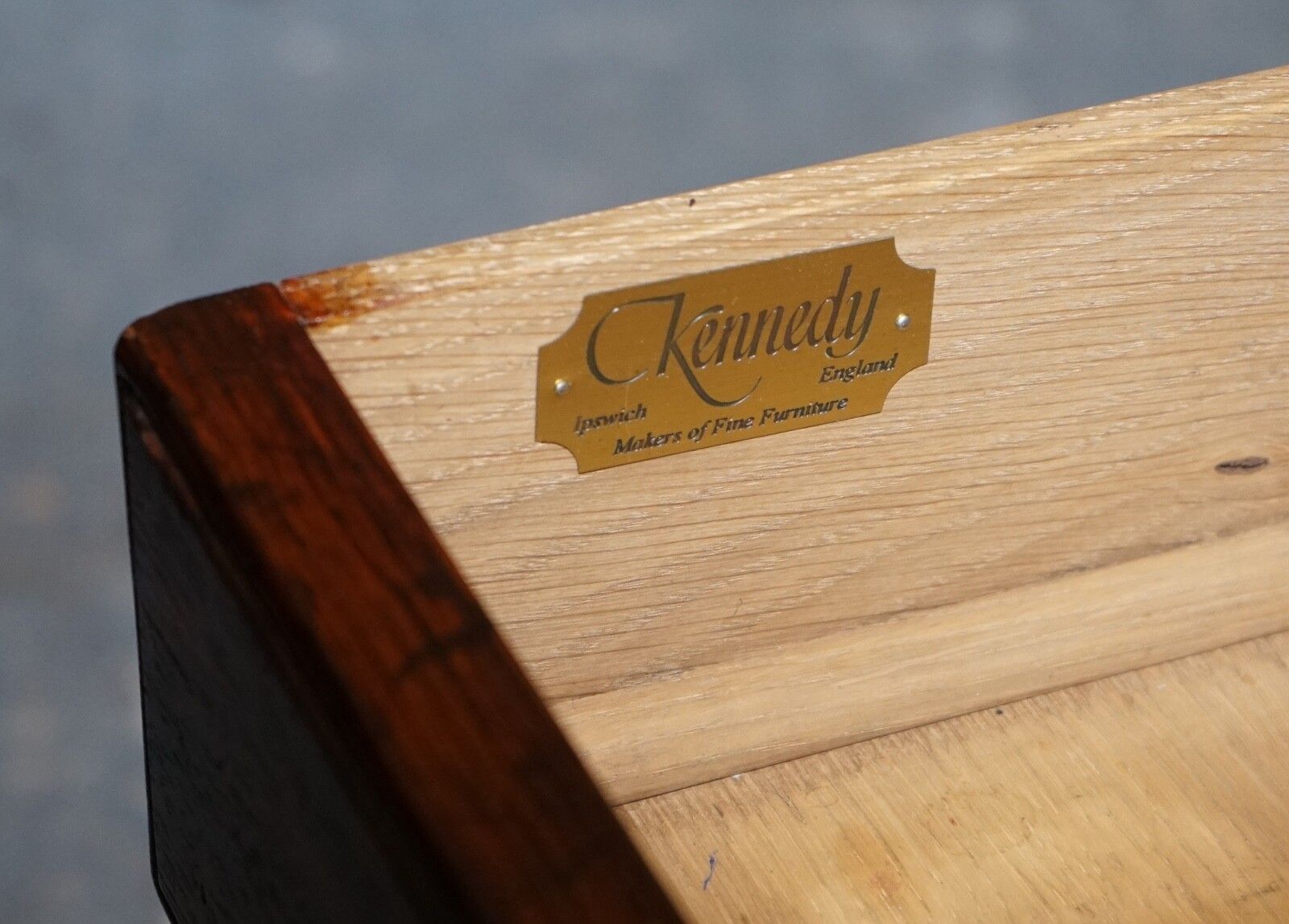 Stunning Military Campaign Reh Kennedy Coffee Table With Three Deep Drawers photo 2950.0
