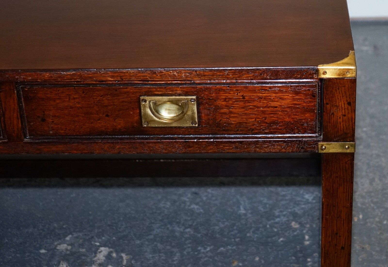 Furniture Stunning Military Campaign Reh Kennedy Coffee Table With Three Deep Drawers photo