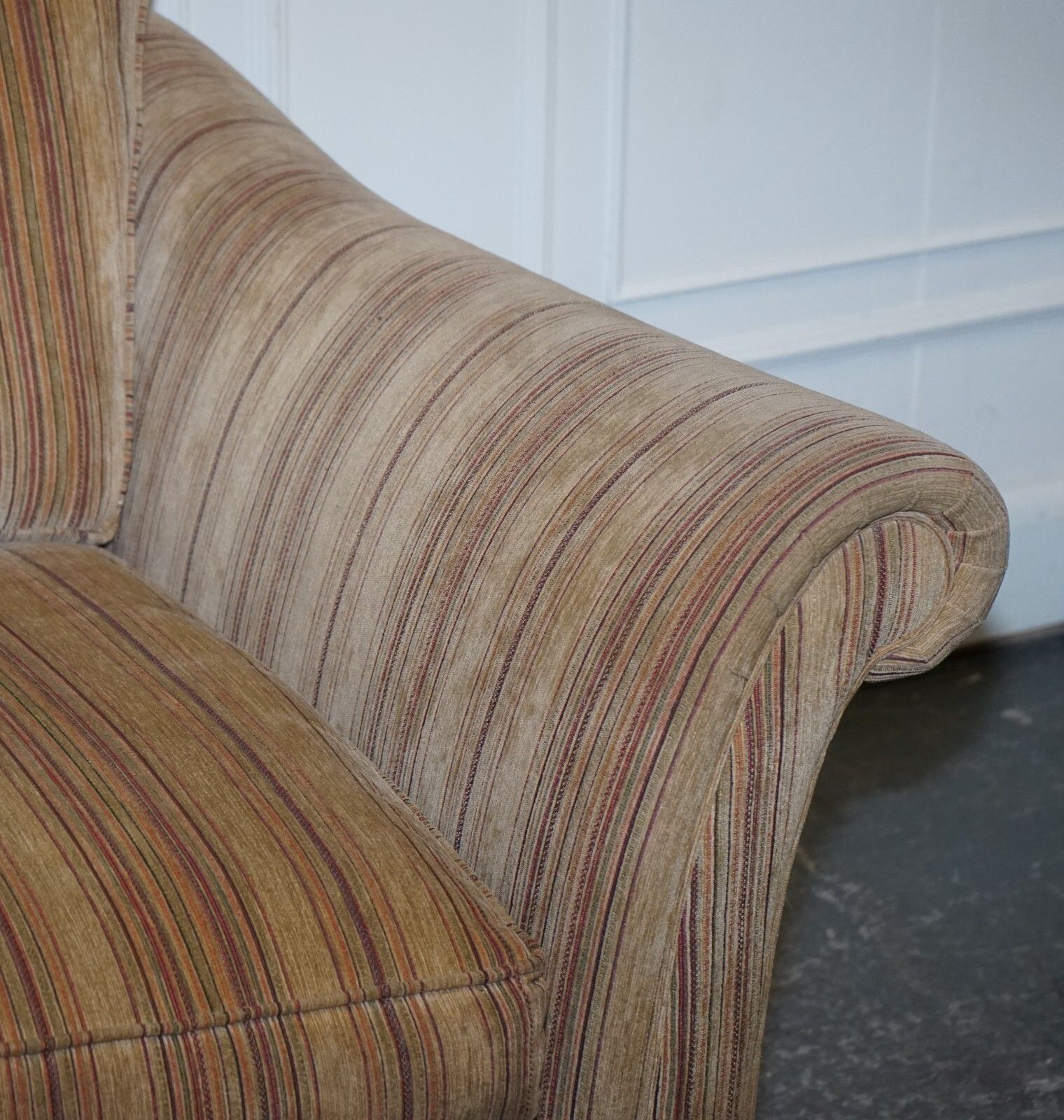 Vintage Parker Knoll Westbury 2 Seater Fabric Sofa With Castor Feet photo buy