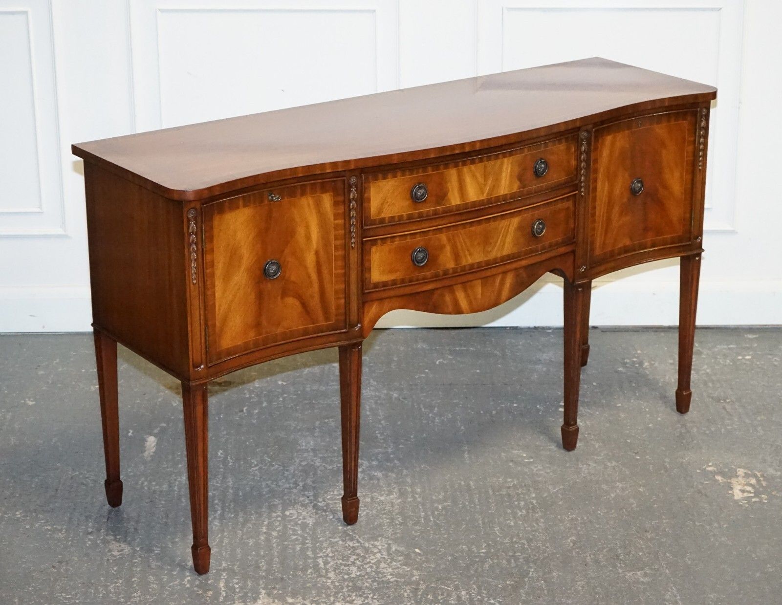Vintage Edwardian Style Hardwood Sideboard Made By Jaycee Furniture photo furniture