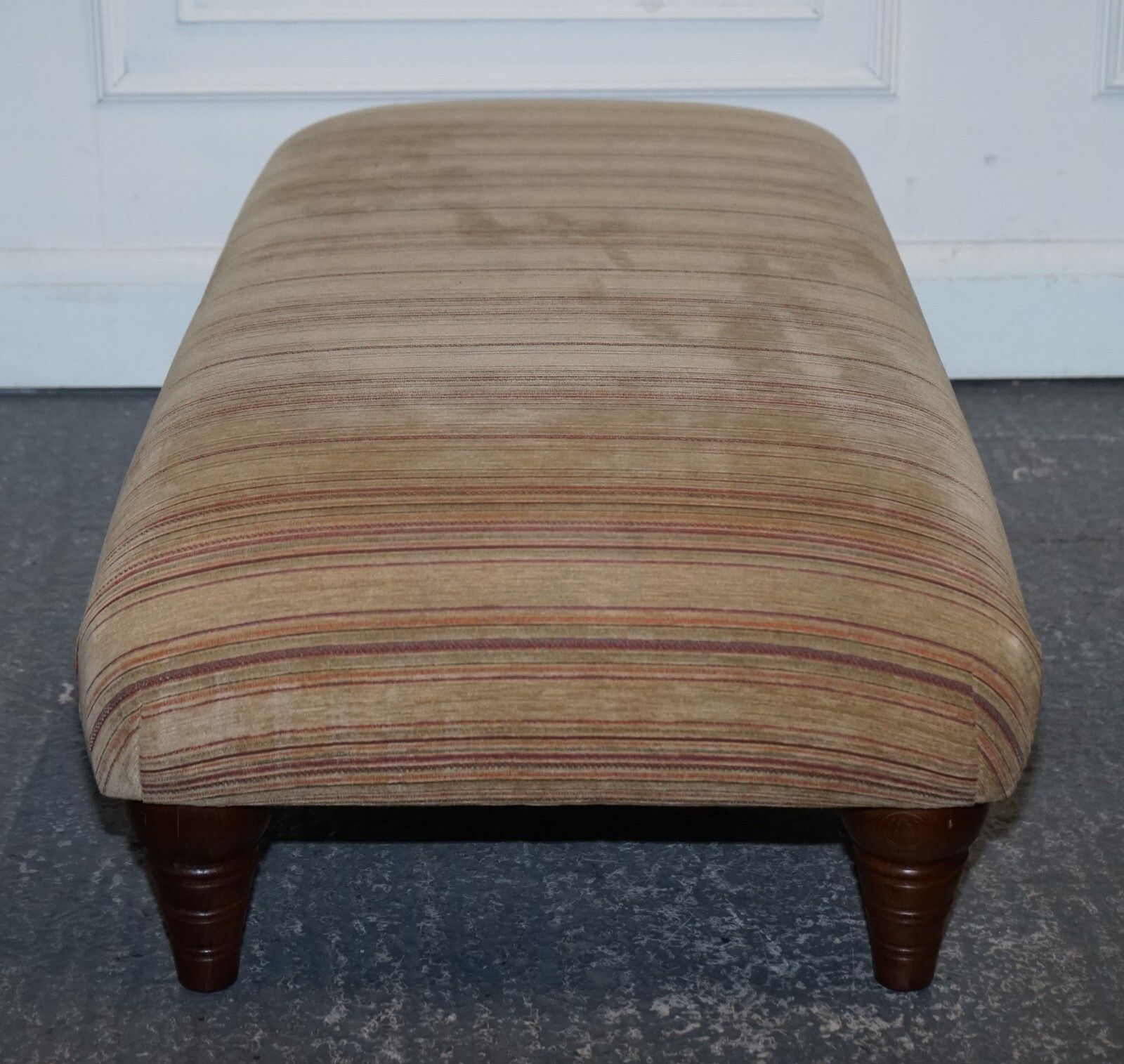 Vintage Parker Knoll Fabric Footstool Ottoman Matching Sofa Available photo vintage