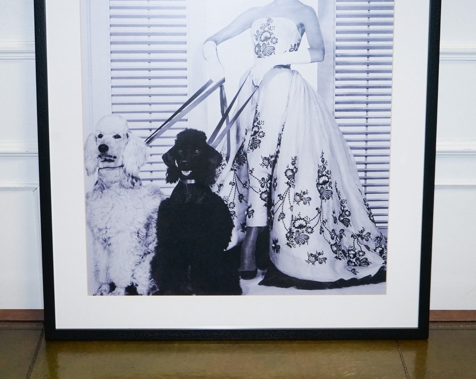 Framed Print Of Audrey Hepburn In The Silk Organdy Ball Gown photo vinterior