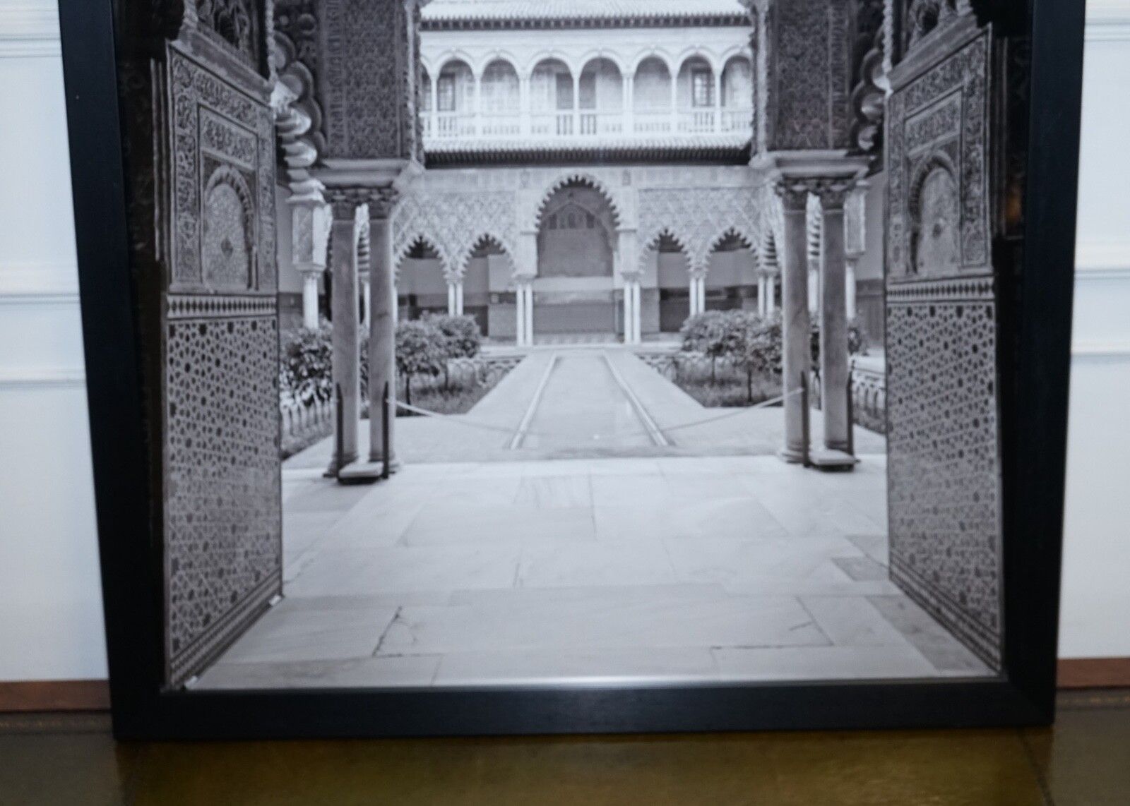 Beautiful Courtyard Of The Maidens In The Real Alcazar In Seville Picture Print photo 150.0