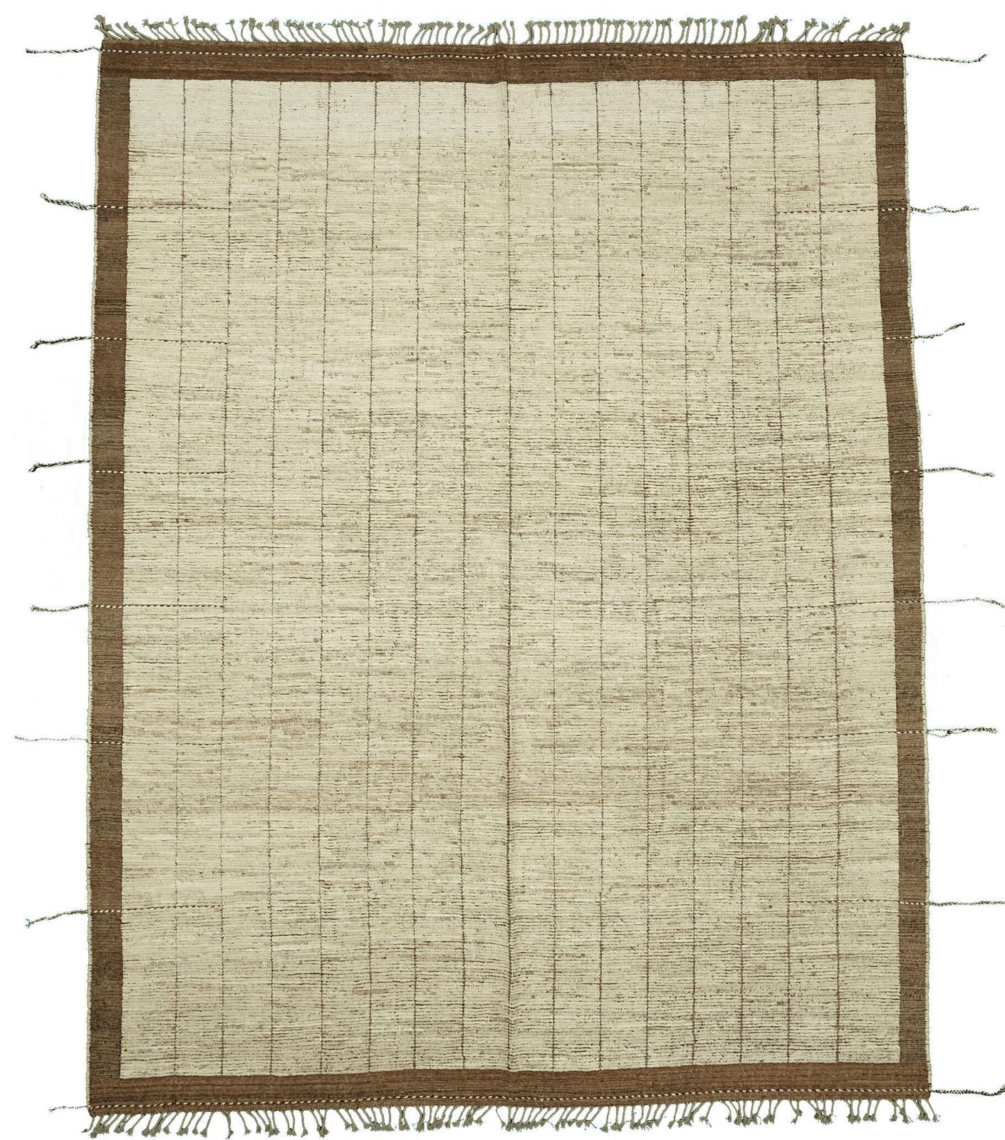 Handmade Beige Modern Tribal Rug 285 Cm X 365 Cm