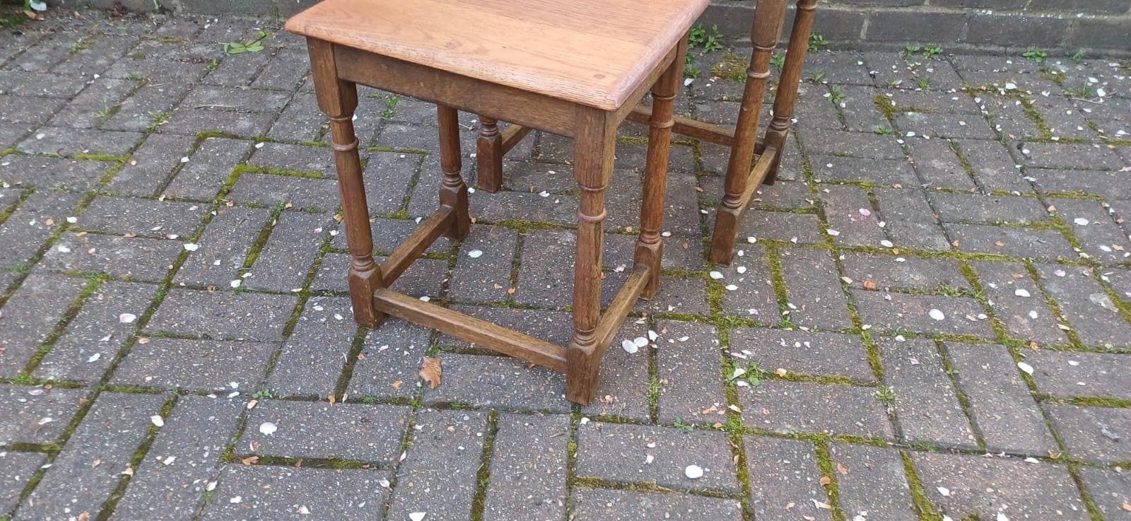 Meat Of Two Oak Tables, 1960s, Vintage photo vintage