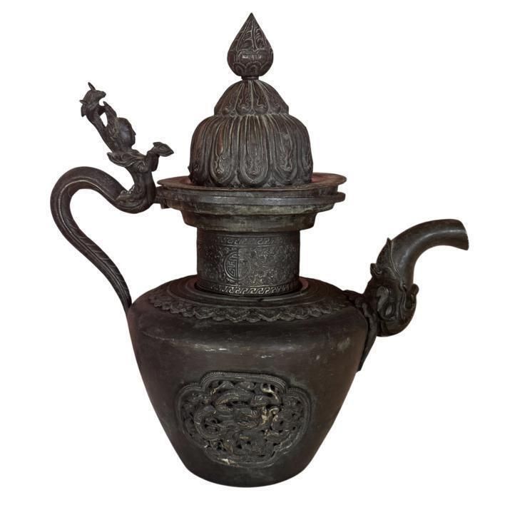 19th Century Tibetan Butter Tea Ewer