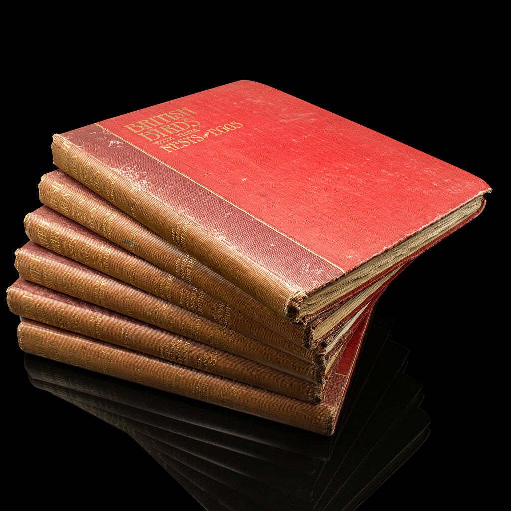 6 Vols British Birds And Their Nests, Butler, Avian Reference Book, Victorian