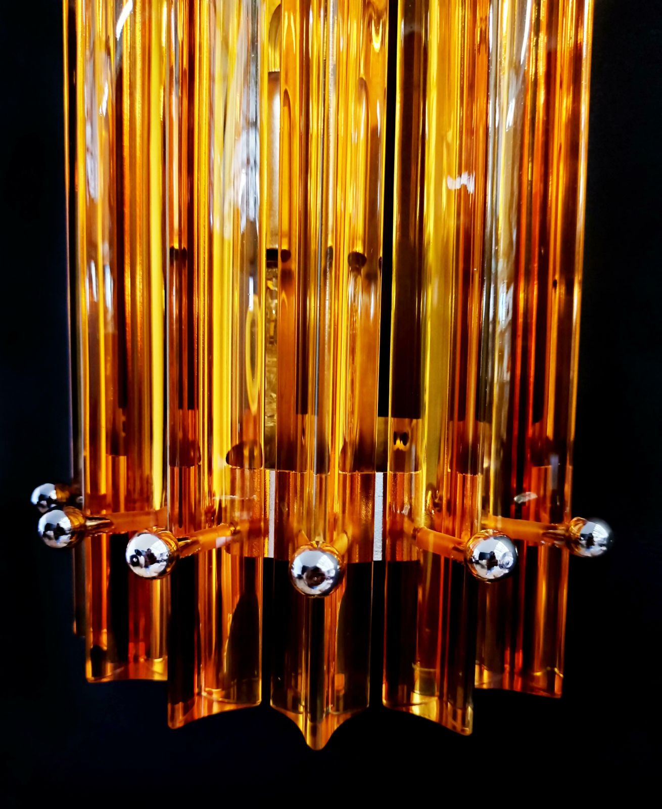 2700.0 Midcentury Four Italian Wall Sconces, Venini Style Murano, 1990s photo