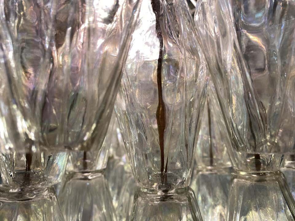Original Poliedri Chandelier By Carlo Scarpa For Venini, Murano, 1960s photo buy