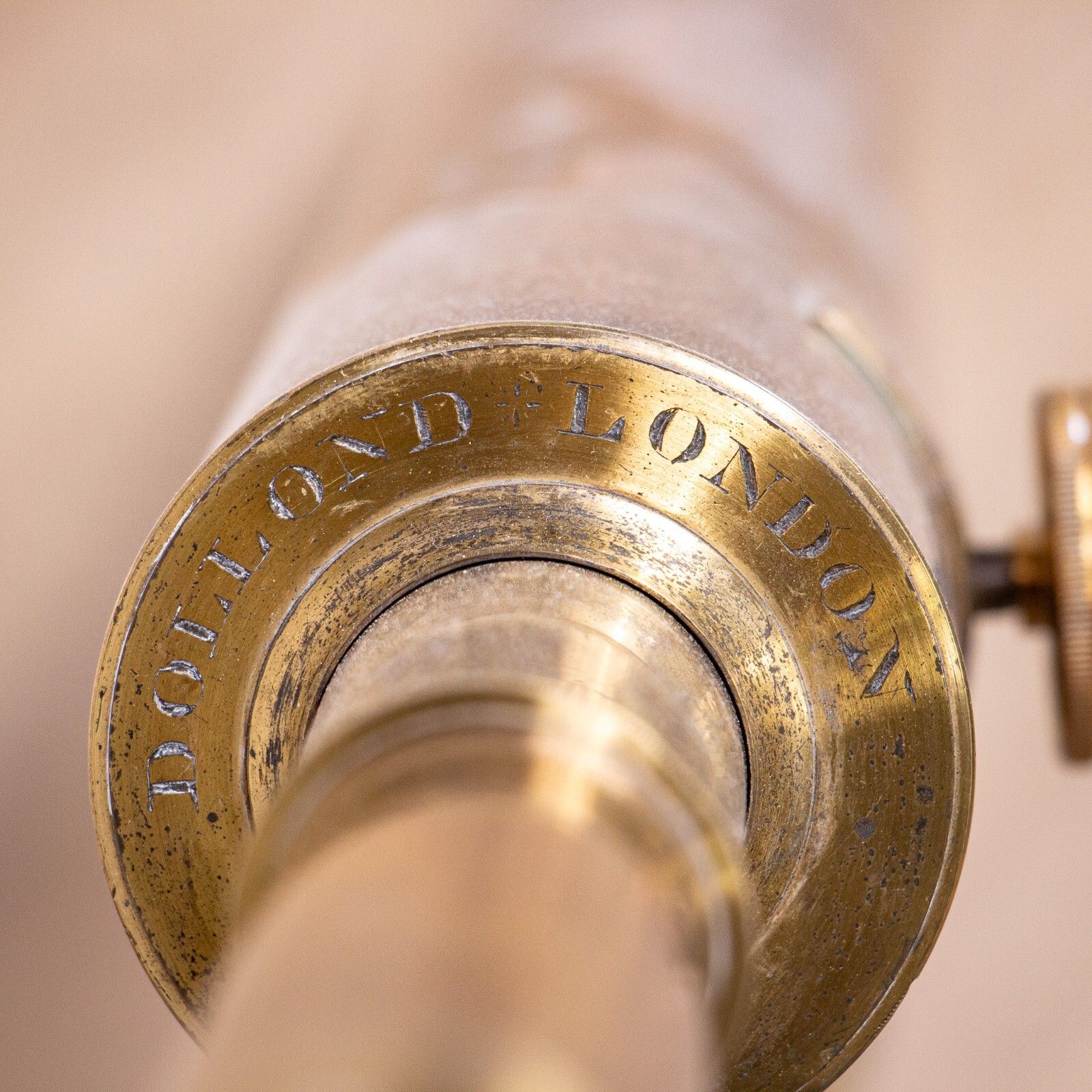 Large Victorian Brass Telescope By Dollond Of London photo for sale