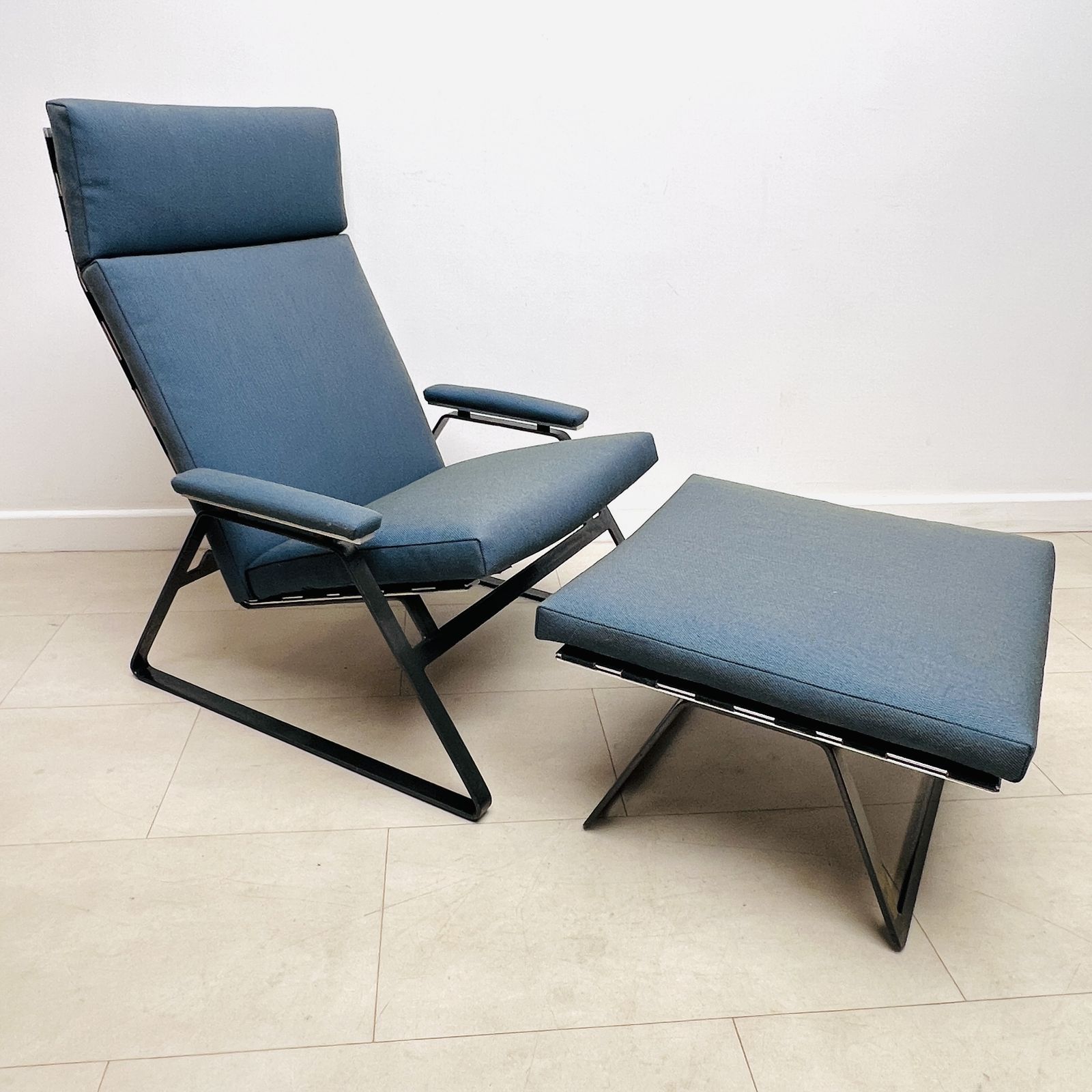 British Lounge Chair And Footstool By William Plunkett photo buy