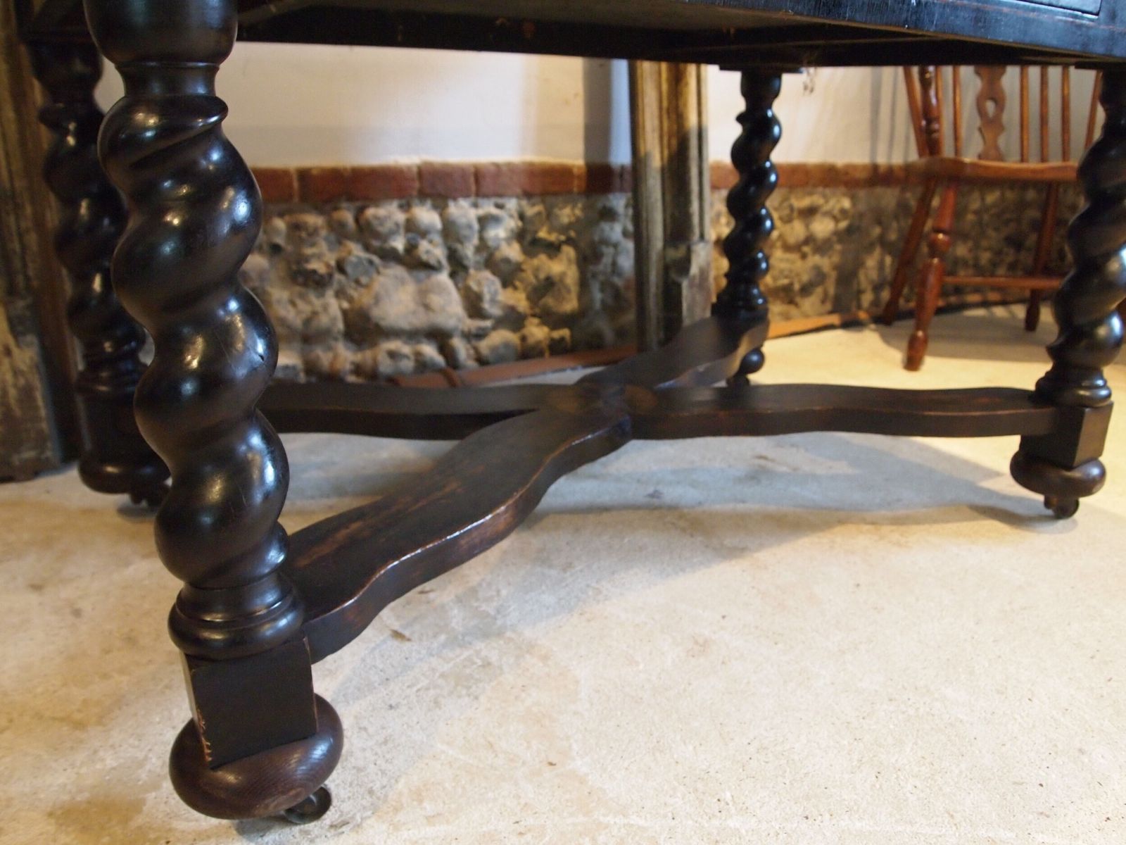 photo buy Table Stunning Rare Marquetry George II Oak C1740