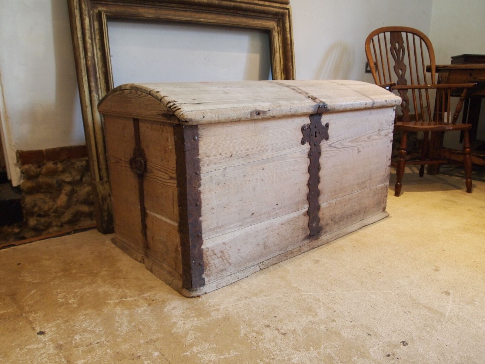 Chest George III Pine Marriage Chest Scandinavian C1780