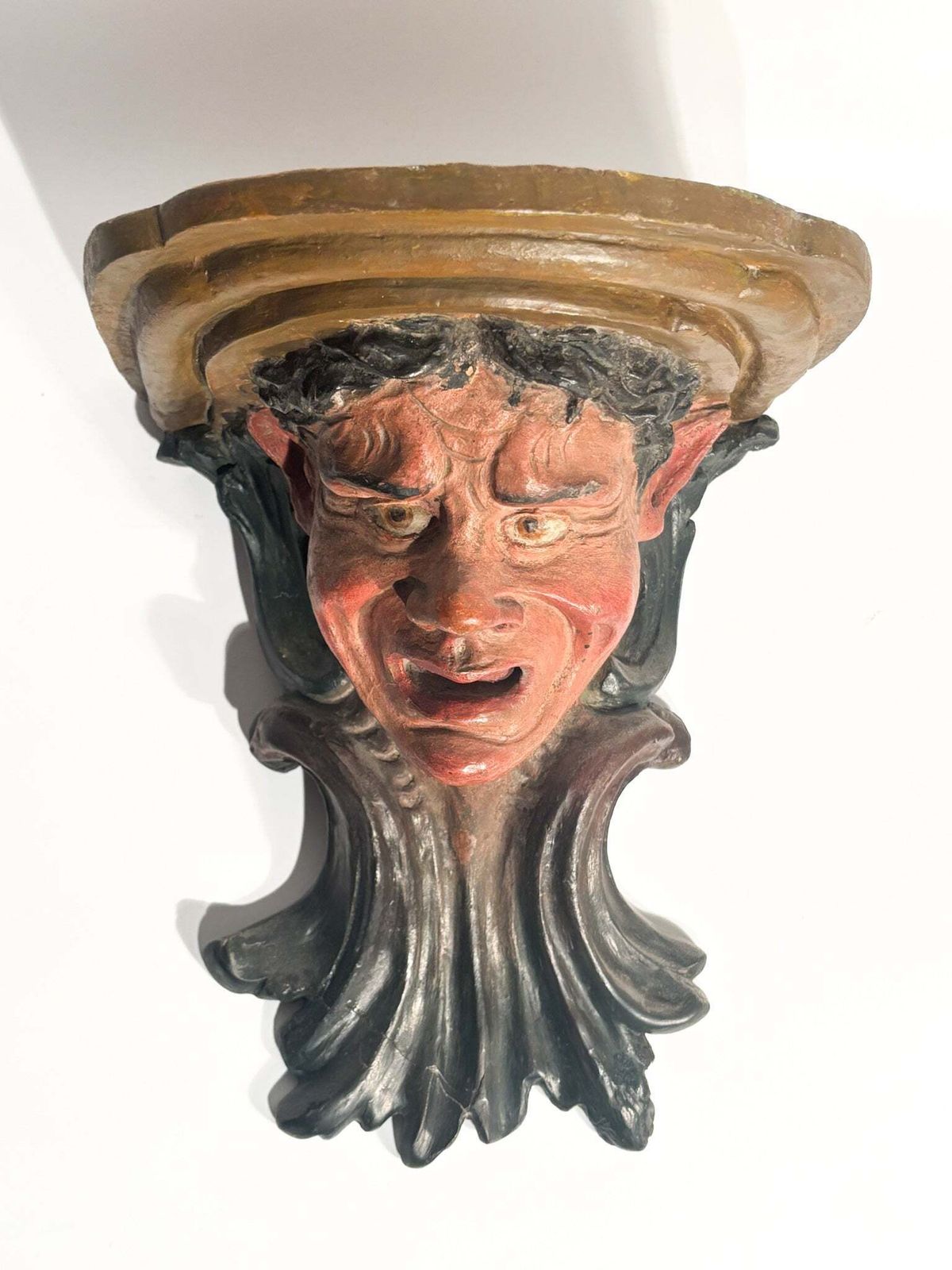 Pair Of Terracotta Shelves Made In Italy In The 18th Century