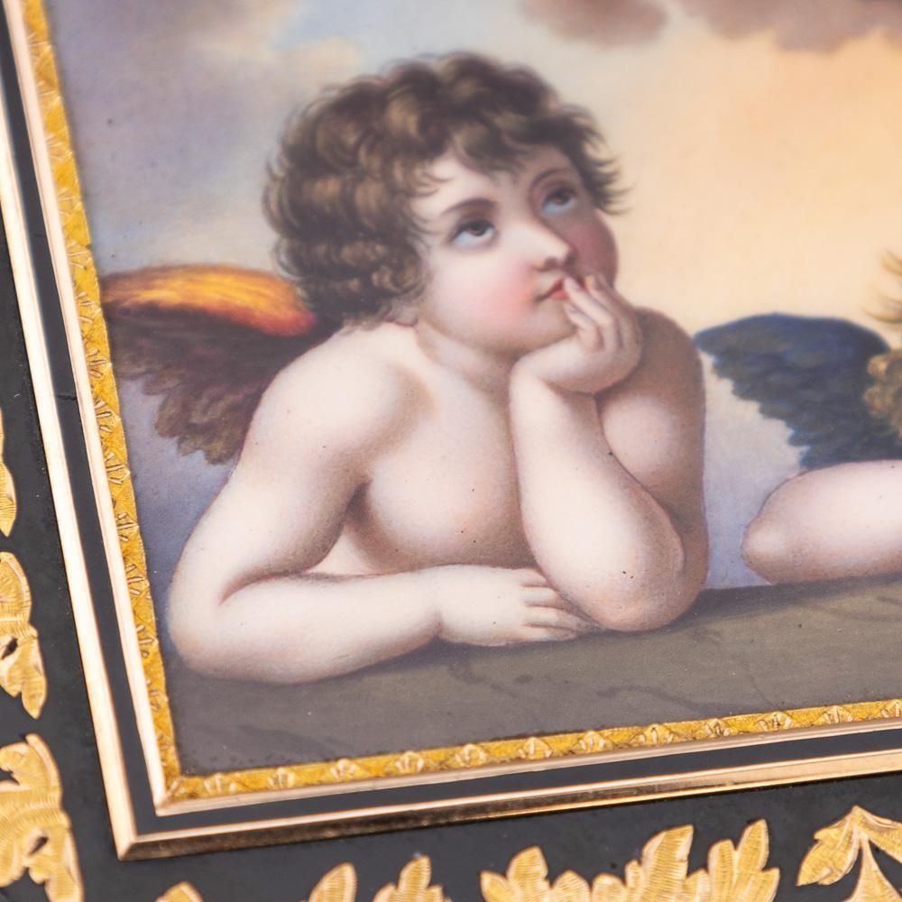 17920.0 19thc German 18k Gold & Enamel Snuff Box, Raphael's Sistine Madonna, Hanau C1810 photo