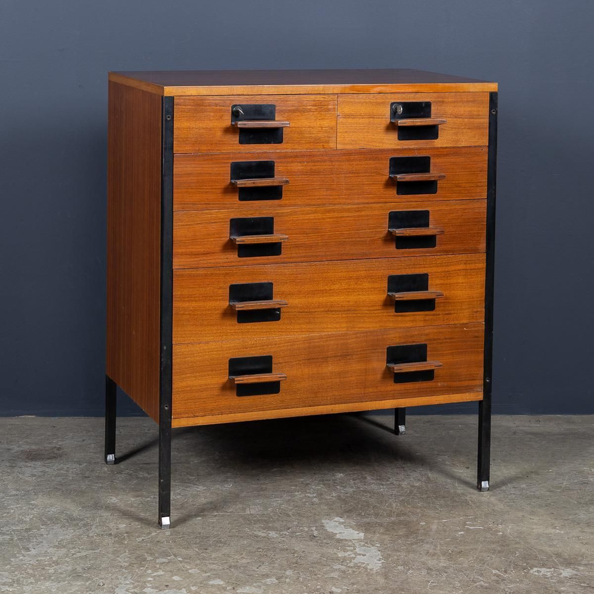 Vintage 20th Century Italian Chest Of Drawers By Ico Parisi For Mim Roma C.1950 photo furniture