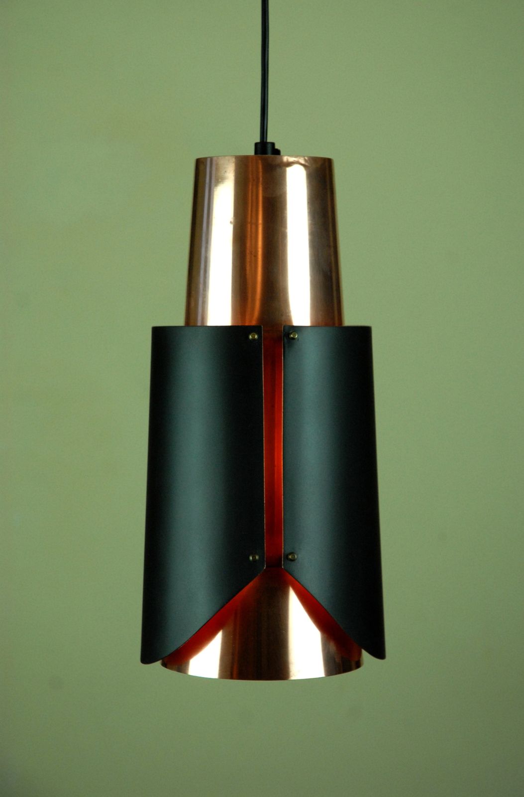 østerport Pendant Lamp Attributed To Bent Karlby For Lyfa, Denmark, 1960s