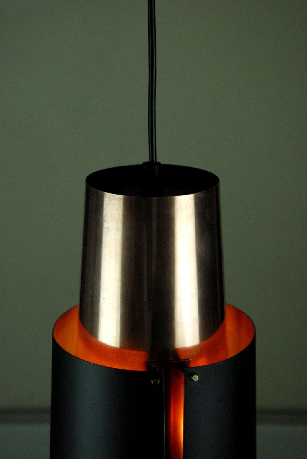 østerport Pendant Lamp Attributed To Bent Karlby For Lyfa, Denmark, 1960s photo Lighting